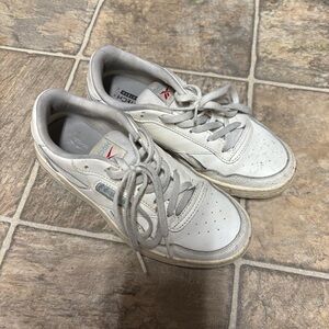 Reebok Gray and White Sneakers Shoes